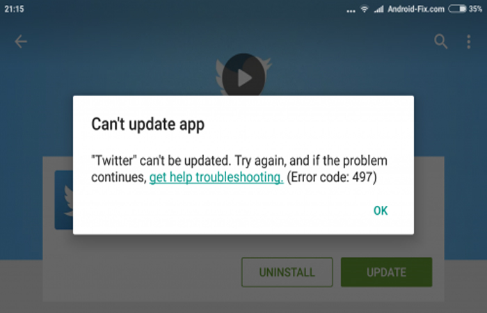 “App Could Not Be Downloaded Due To An Error 497” While Updating Apps In Google Play Store