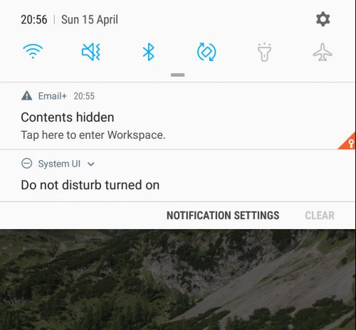 How to get rid of "Contents hidden" on Samsung Galaxy?